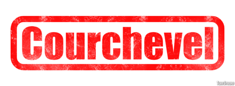Courchevel Efekt tekstowy