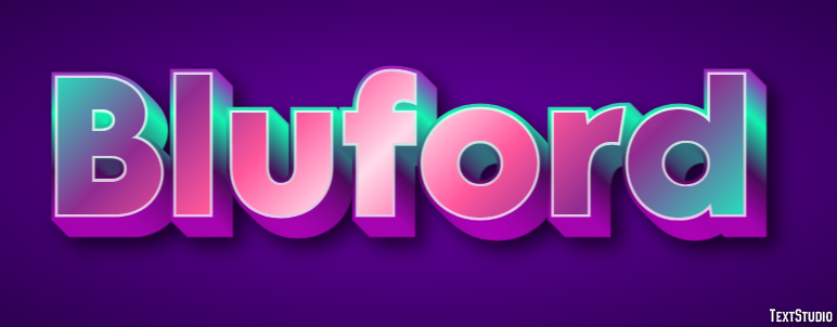 Bluford Text effect