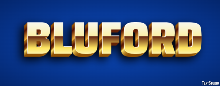Bluford Text effect