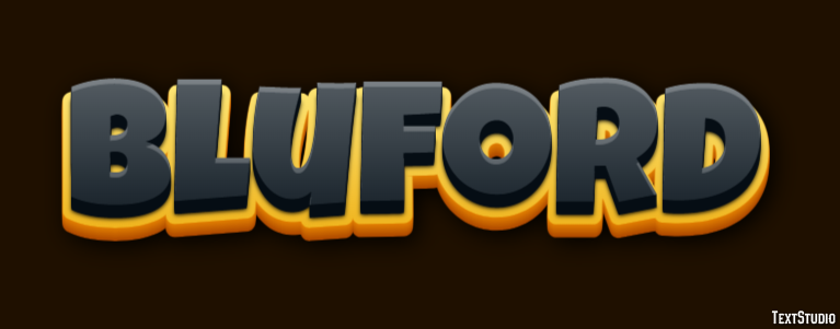 Bluford Text effect