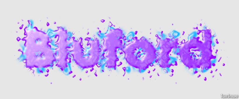 Bluford Text effect