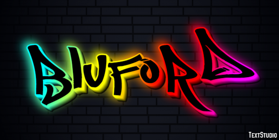 Bluford Text Effect