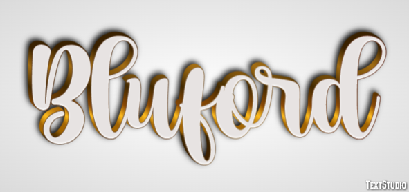 Bluford Efeito de texto