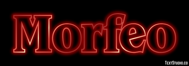 Morfeo Effetto testo