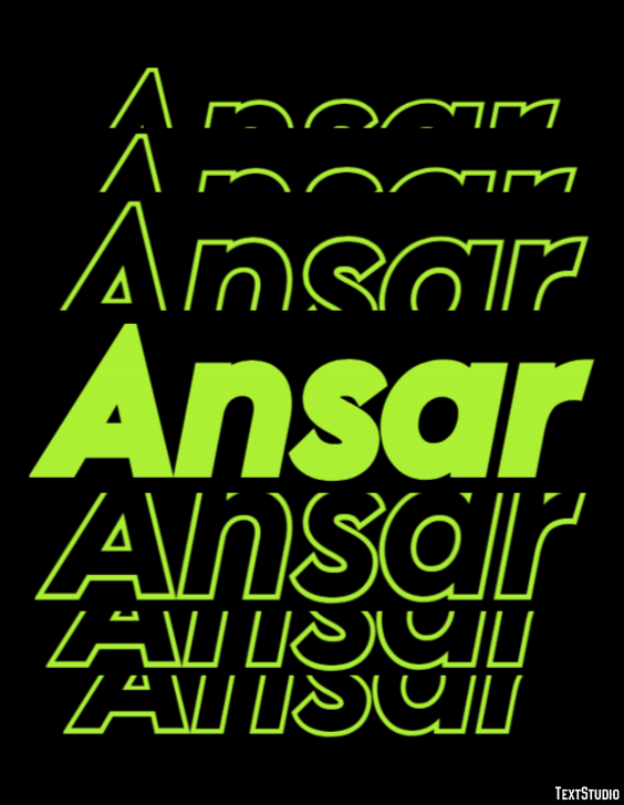 Ansar Text Effect