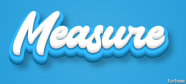 Measure Эффект текста