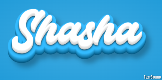Shasha Текстовый эффект