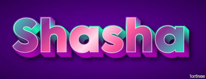 Shasha Текстовый эффект