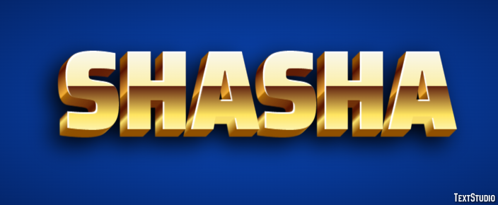 Shasha Текстовый эффект