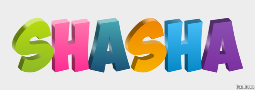 Shasha Texteffekt