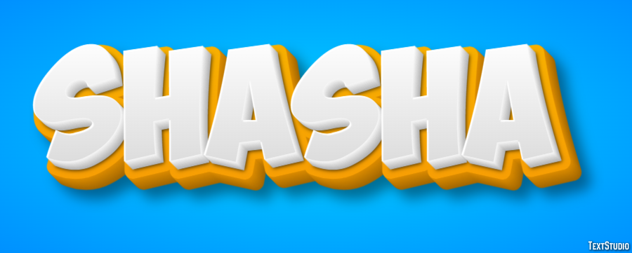 Shasha Текстовый эффект