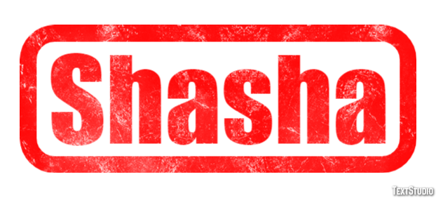 Shasha Текстовый эффект