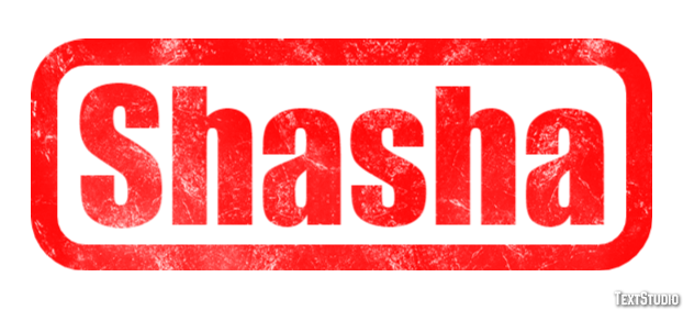 Shasha Texteffekt