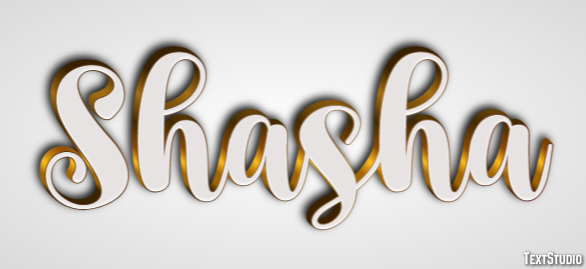 Shasha Текстовый эффект