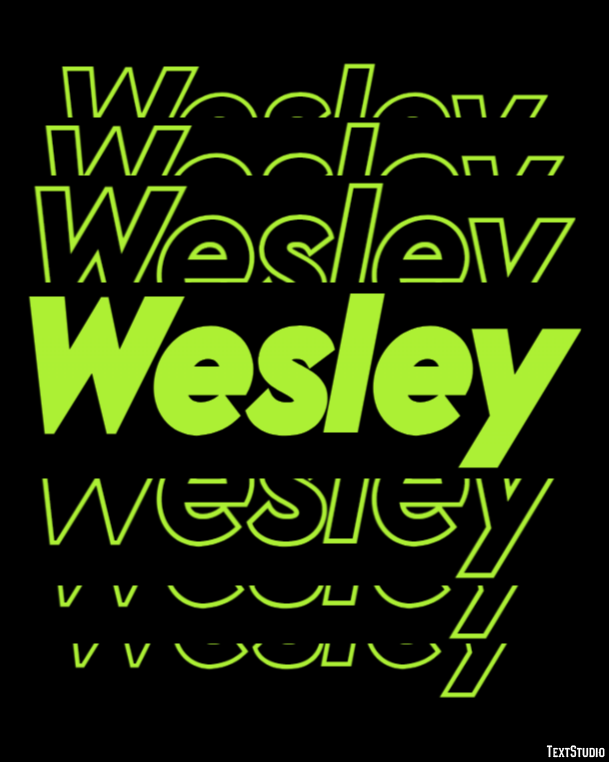 Wesley テキスト効果