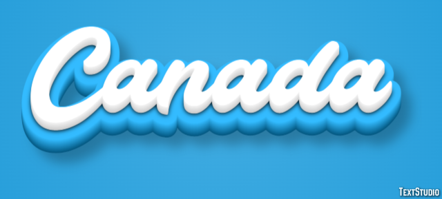 Canada Text effect