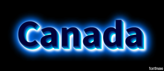 Canada Text Effect