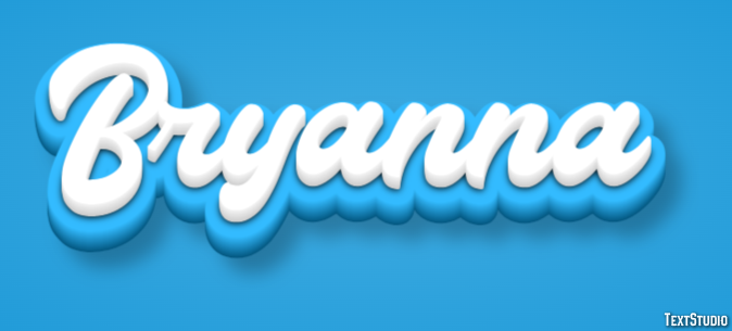 Bryanna Tekst Effect