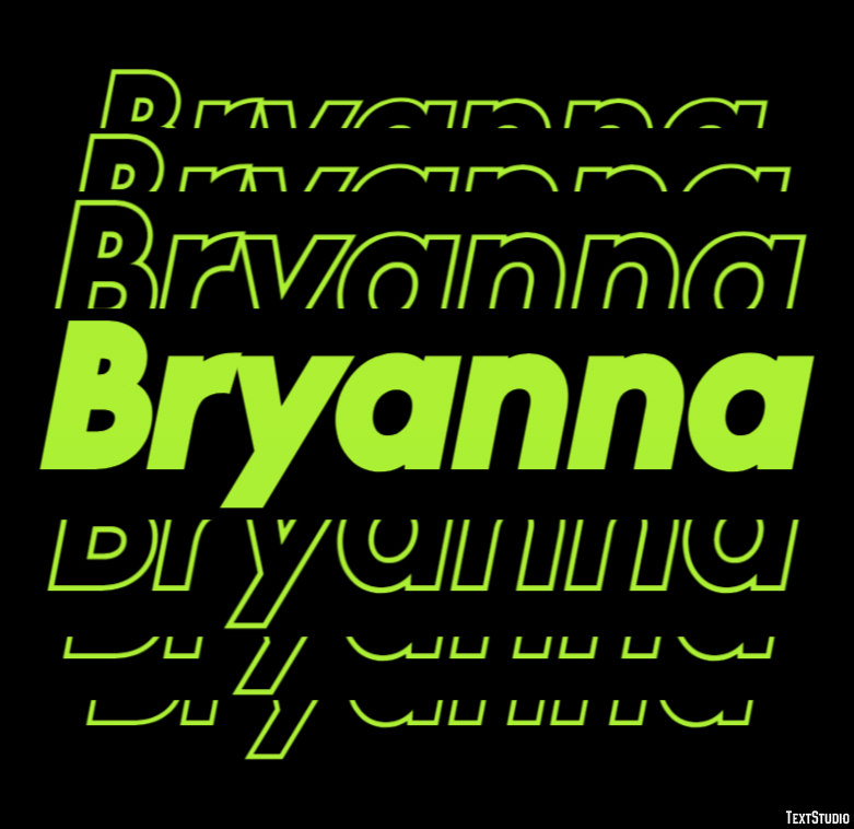 Bryanna Text effect