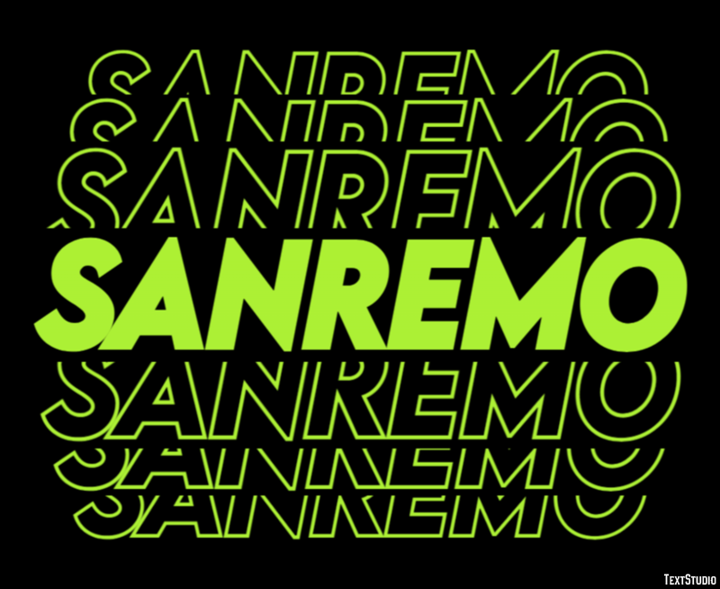 Sanremo Efekt tekstowy