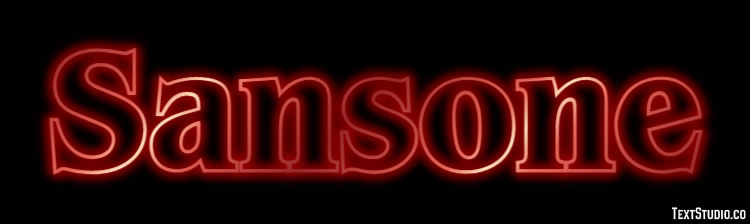 Sansone Effetto testo