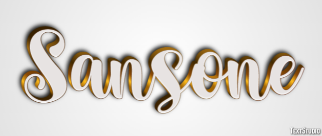 Sansone Effetto testo