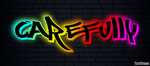 Carefully Text Effect