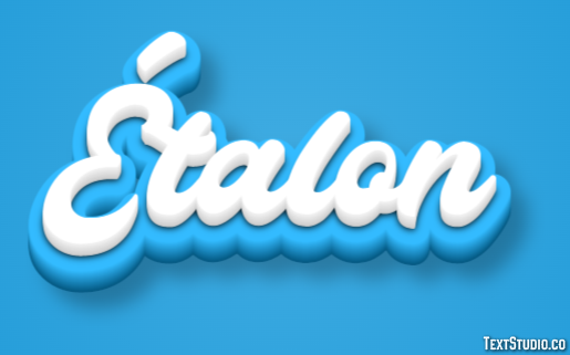 Étalon Effet de Texte