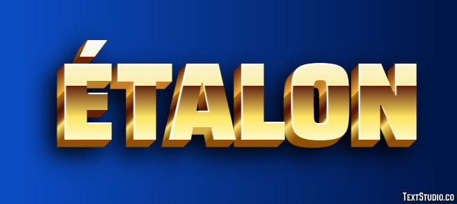 Étalon Efeito de texto