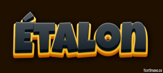 Étalon Efeito de texto