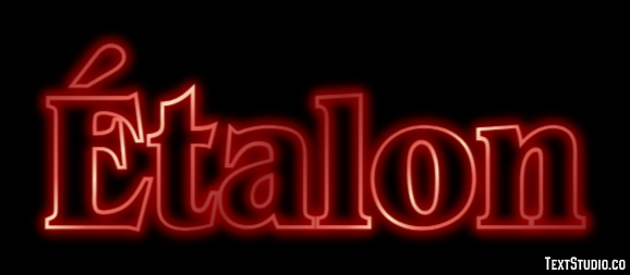 Étalon Effet de texte