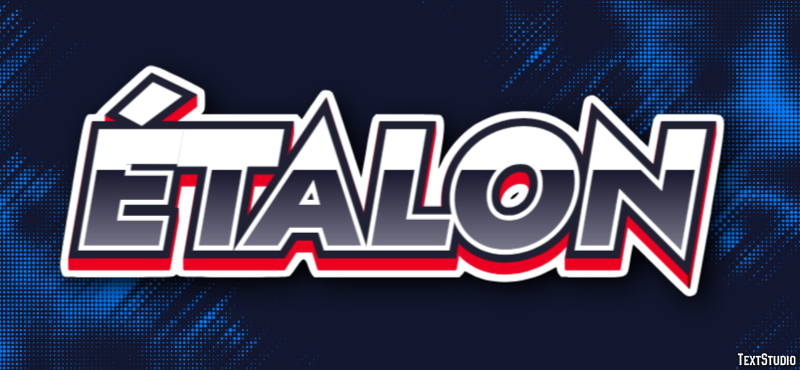 Étalon Efeito de texto
