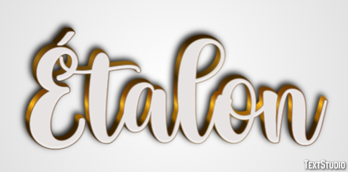 Étalon Efeito de texto