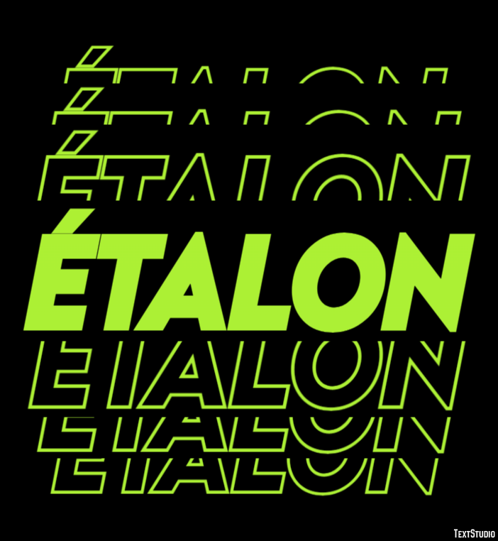 Étalon Efeito de texto