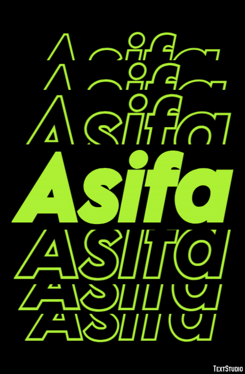 Asifa Text Effect