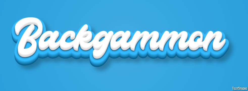 Backgammon Efecto de Texto