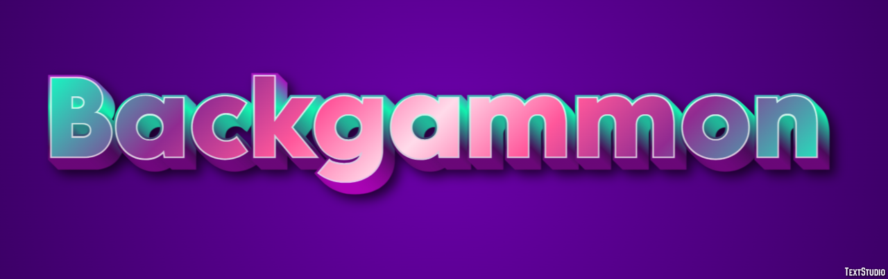Backgammon Efecto de Texto