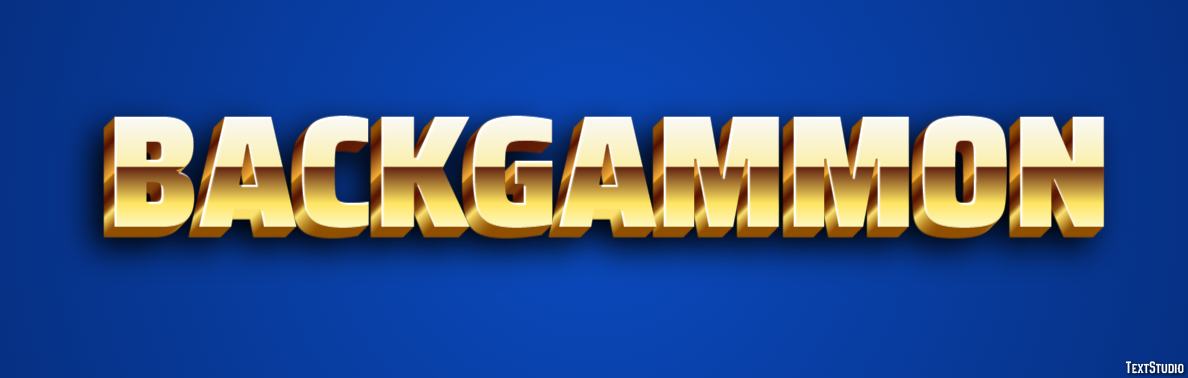 Backgammon Efecto de Texto