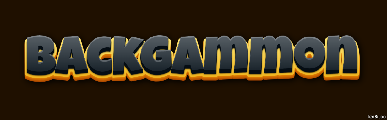 Backgammon Efecto de Texto