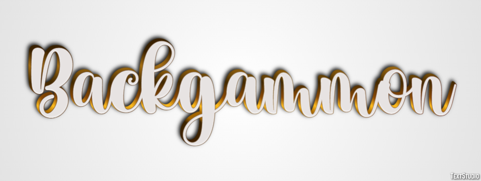 Backgammon Efecto de Texto