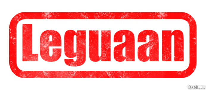 Leguaan Tekst effect
