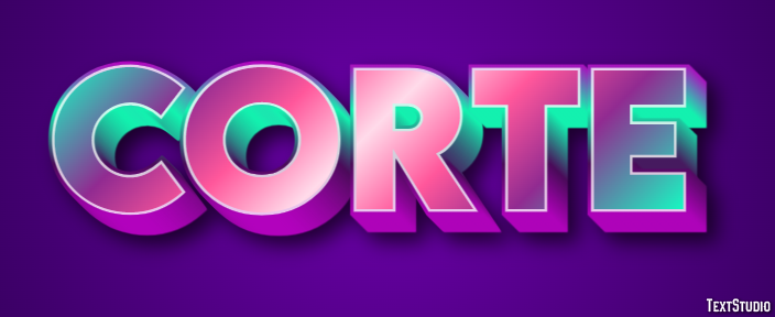 Corte Efeito de texto