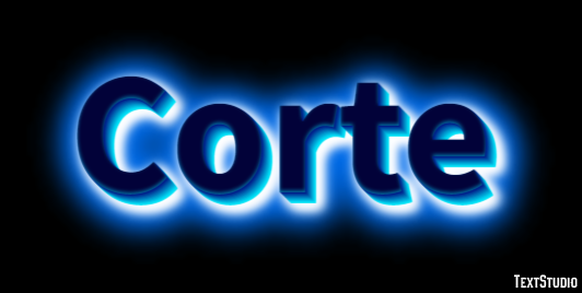 Corte Efeito do texto
