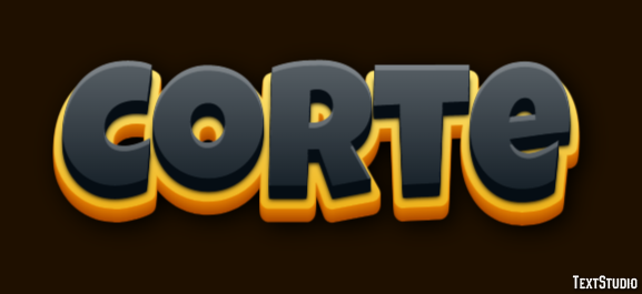 Corte Text Effect