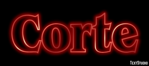 Corte Efeito de texto