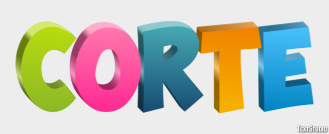 Corte Efeito de texto