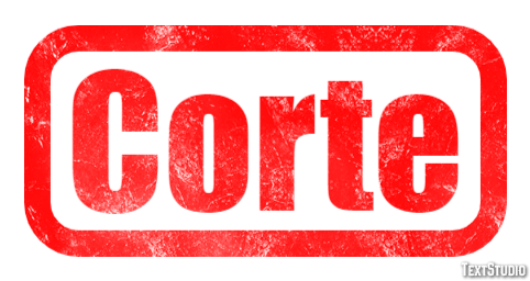 Corte Efeito do texto