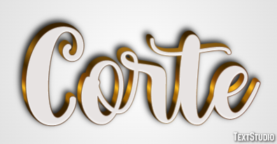 Corte Efeito do texto