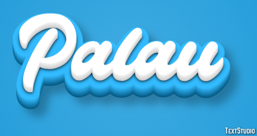 Palau Text effect