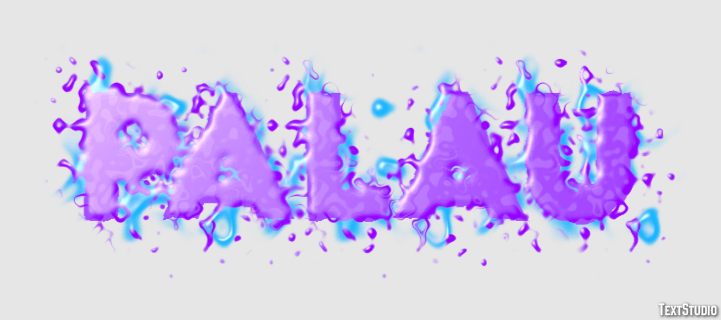 Palau Text effect